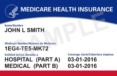 Sample Medicare Card